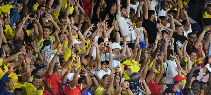 Colombia tuvo la mejor hinchada en su encuentro contra Brasil, en el Suramericano de Fútbol Sub20